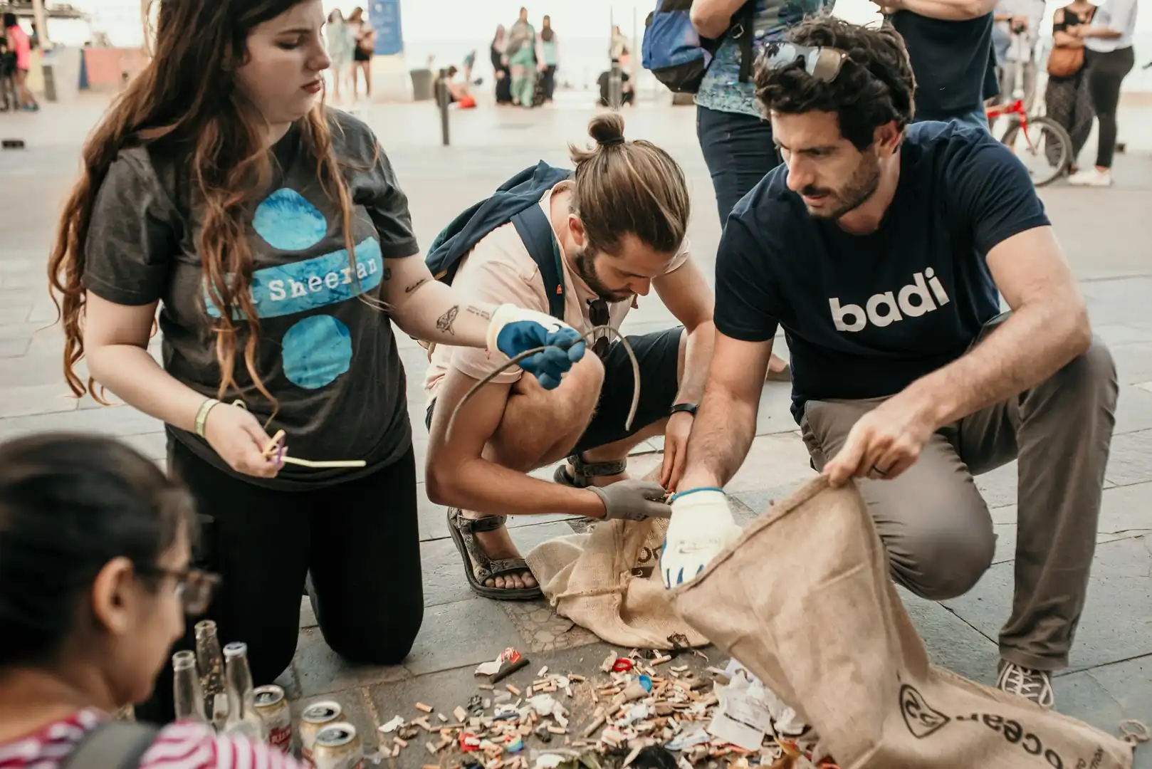 Beach Cleanup in Barcelona